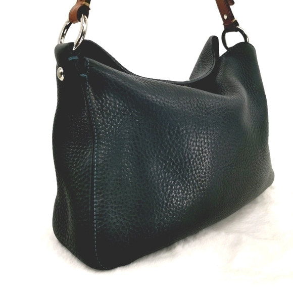 Coach Black Pebbled Leather Hobo Handbag Purse - Picture 4 of 16
